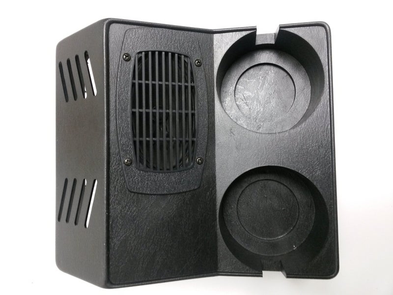 Workman CB Radio Hump Mount With Speaker and Cup Holders - Image 1